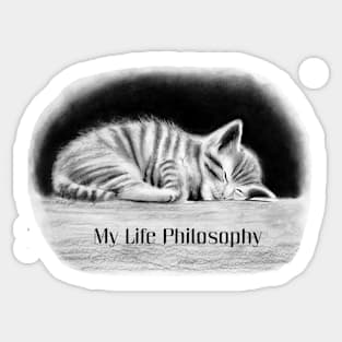 Funny Kitten Quote Sticker